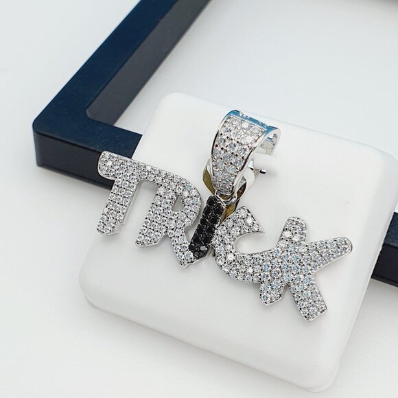 "925 Sterling Silver Cubic Zirconia TRICK Pendant, UU1P6A6008 - Picture 5 of 8